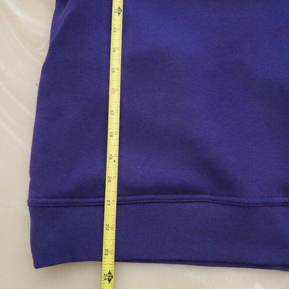 Nike Funnel Neck Deep Purple Metallic Graphic Pullover Hoodie Sweatshirt Small - Picture 9 of 12